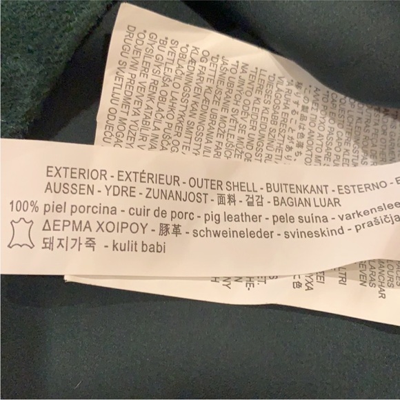 Zara Forest Green Suede Skirt - Picture 8 of 9